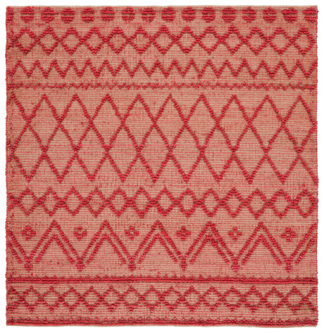 Safavieh Natural Fiber Nf219Q Red/Natural Rug.