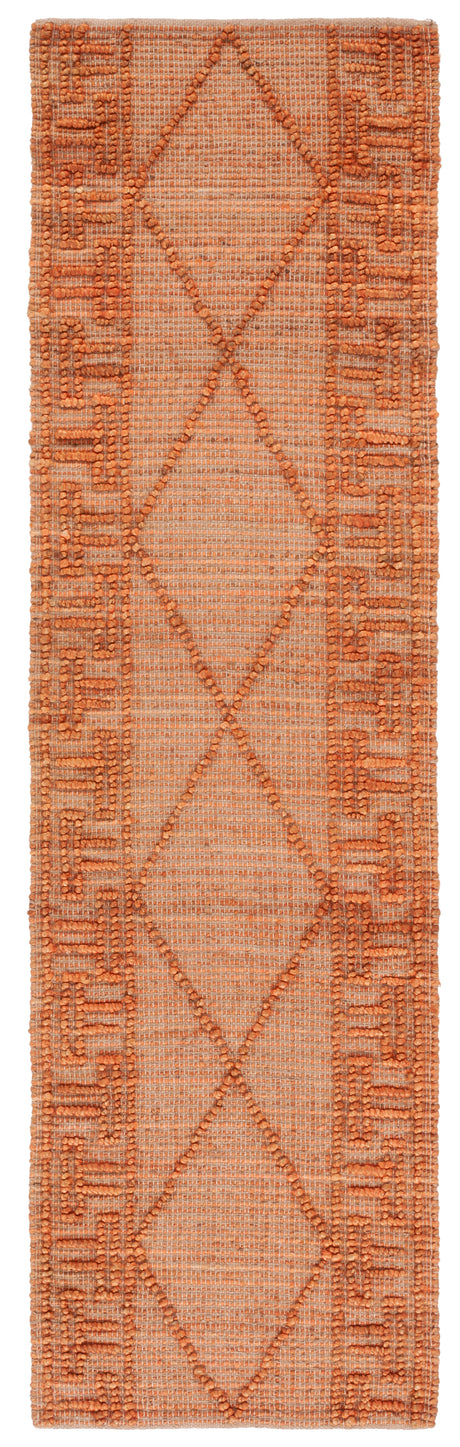 Safavieh Natural Fiber Nf220P Orange/Natural Rug.