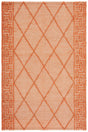 Safavieh Natural Fiber Nf220P Orange/Natural Rug.