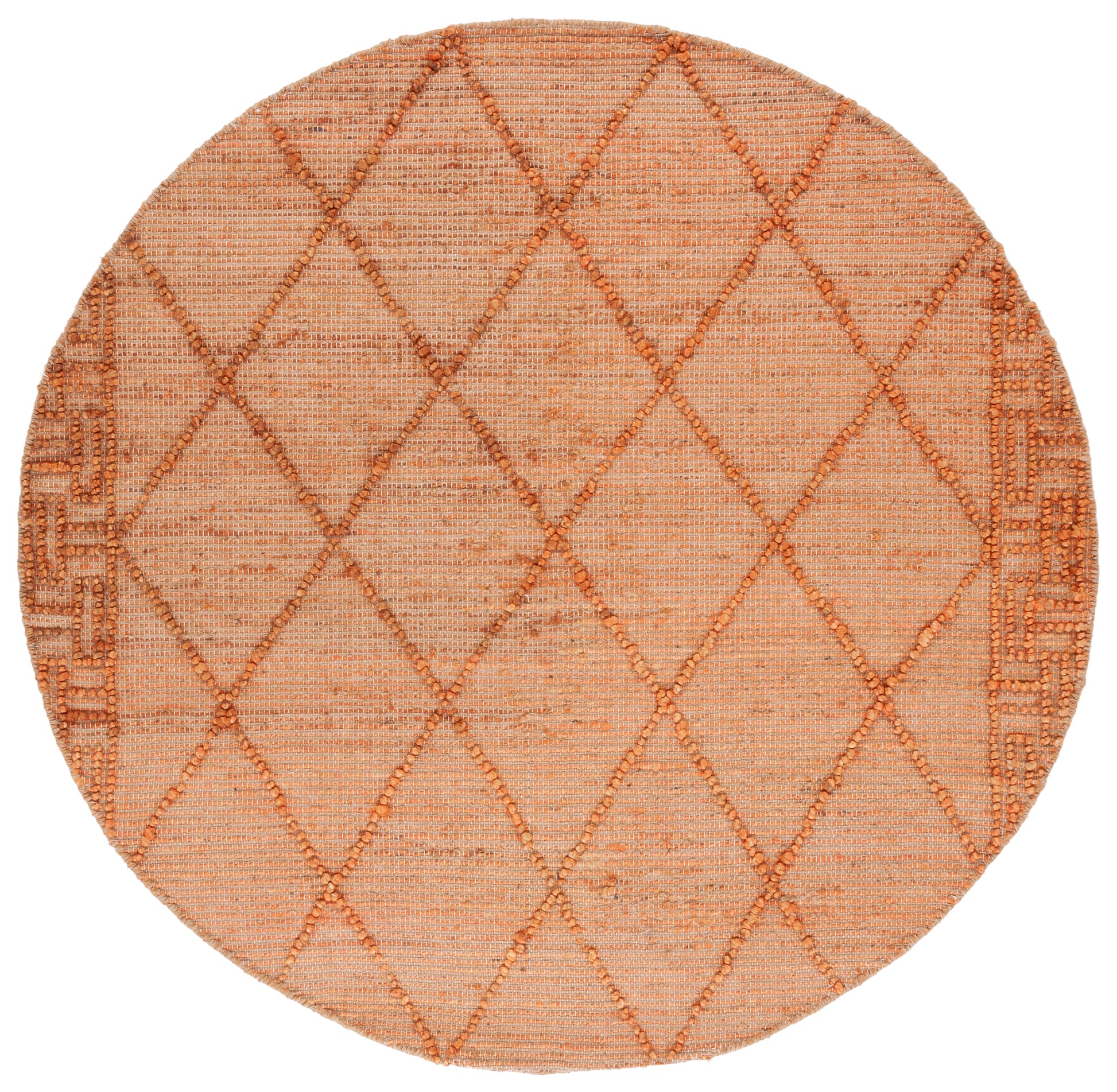 Safavieh Natural Fiber Nf220P Orange/Natural Area Rug