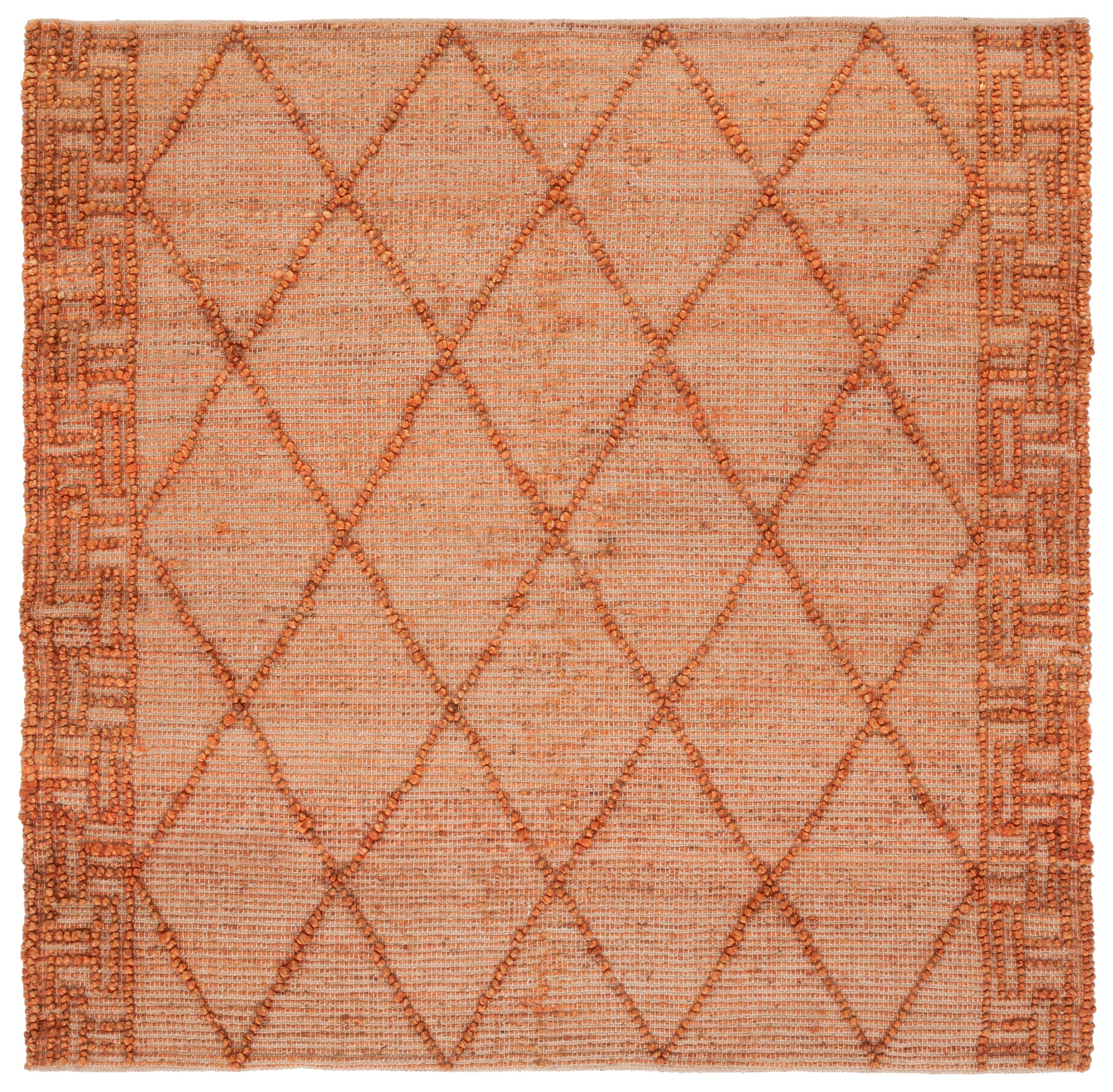 Safavieh Natural Fiber Nf220P Orange/Natural Area Rug