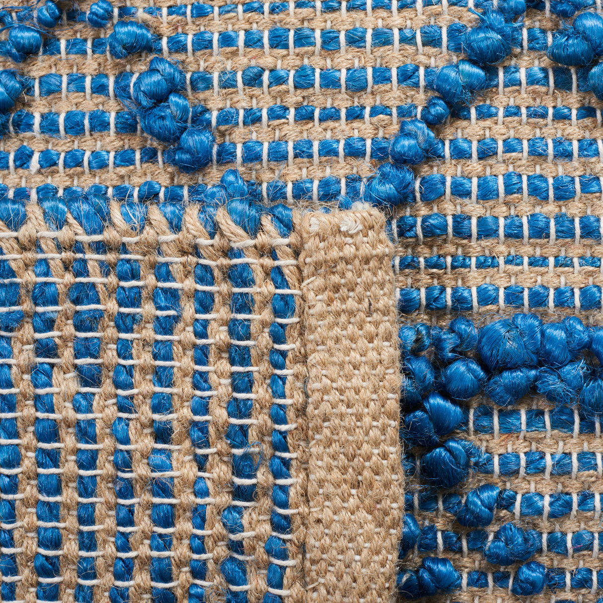 Safavieh Natural Fiber Nf221M Blue/Natural Rug.