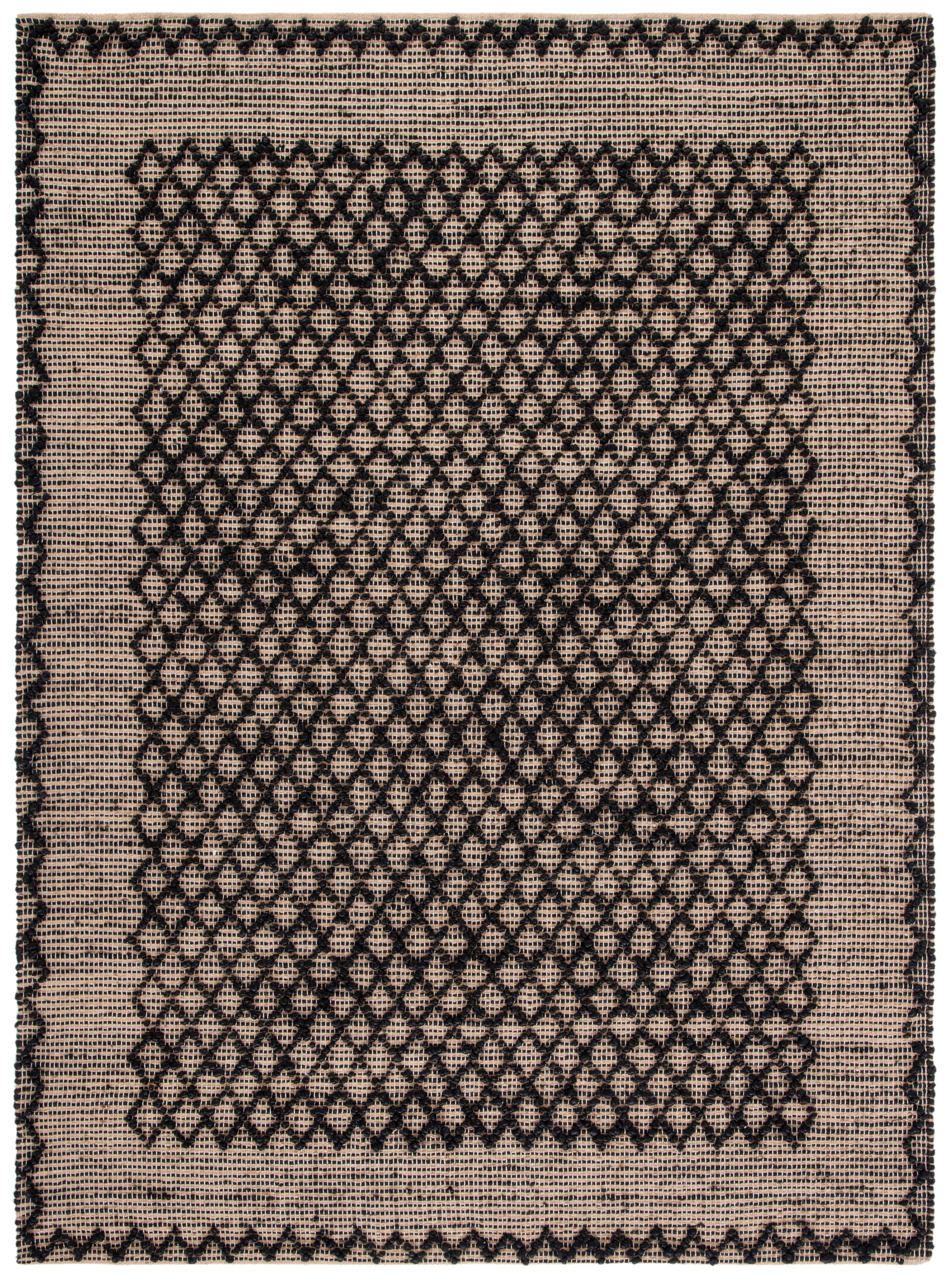 Safavieh Natural Fiber Nf222Z Black/Natural Area Rug