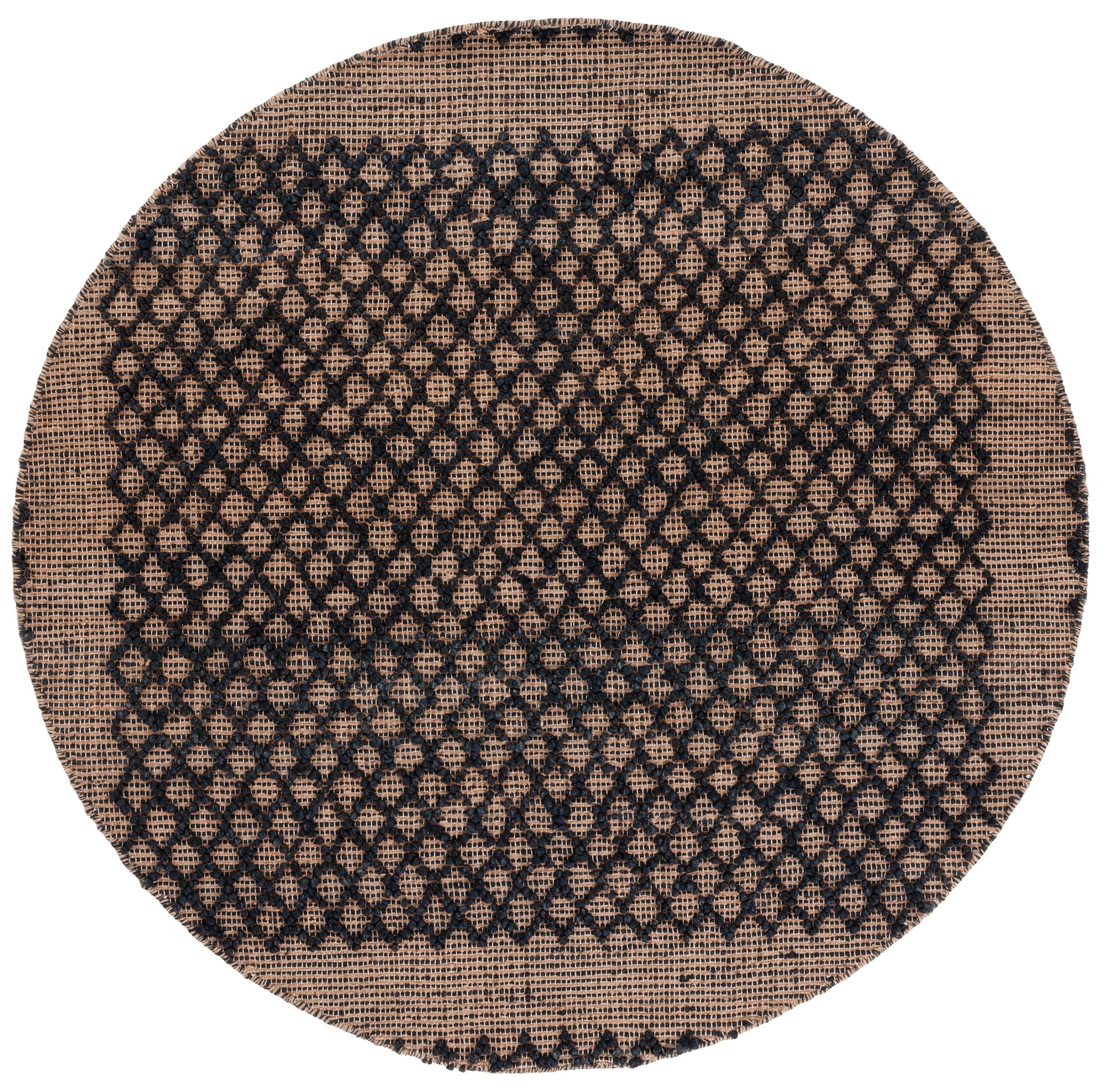 Safavieh Natural Fiber Nf222Z Black/Natural Area Rug