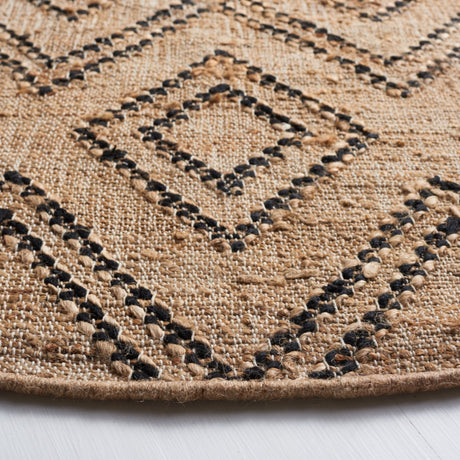 Safavieh Natural Fiber Nf223Z Black/Natural Rug.