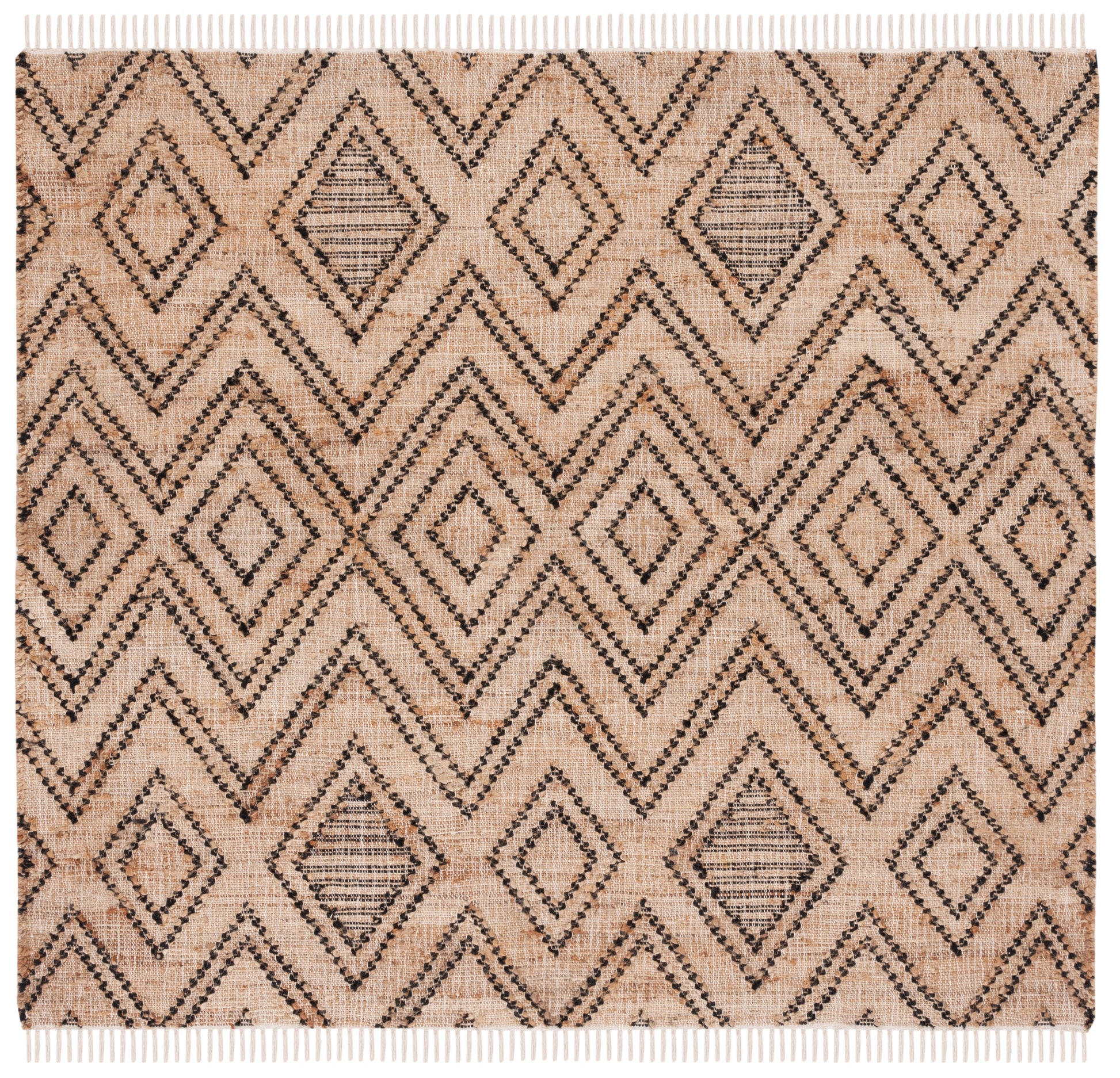 Safavieh Natural Fiber Nf223Z Black/Natural Area Rug