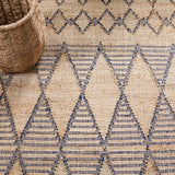Safavieh Natural Fiber Nf224Z Black/Natural Rug.