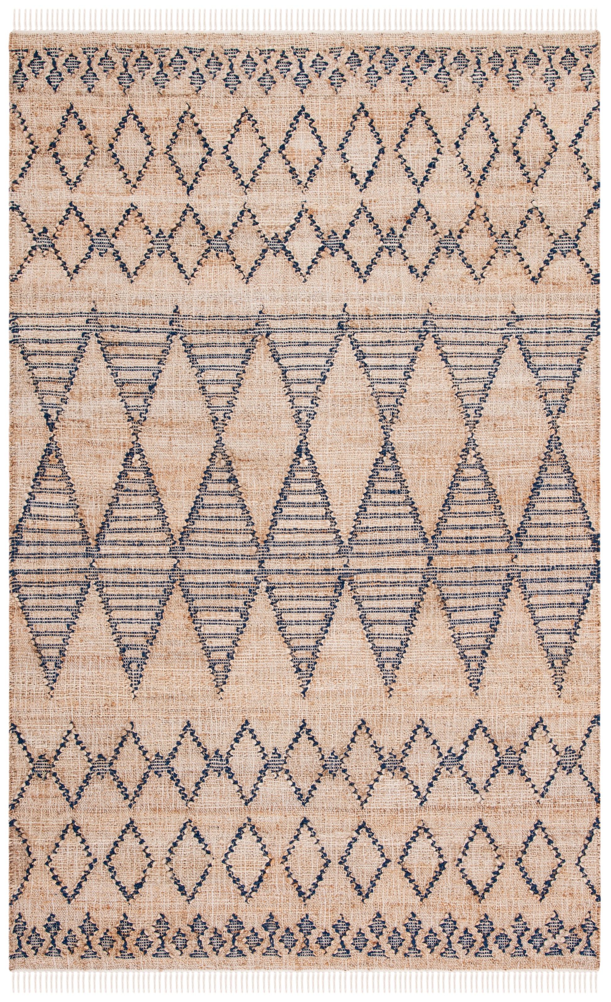 Safavieh Natural Fiber Nf224Z Black/Natural Area Rug