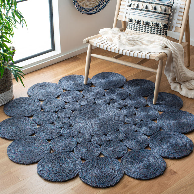 Safavieh Natural Fiber Nf363N Navy Rugs.