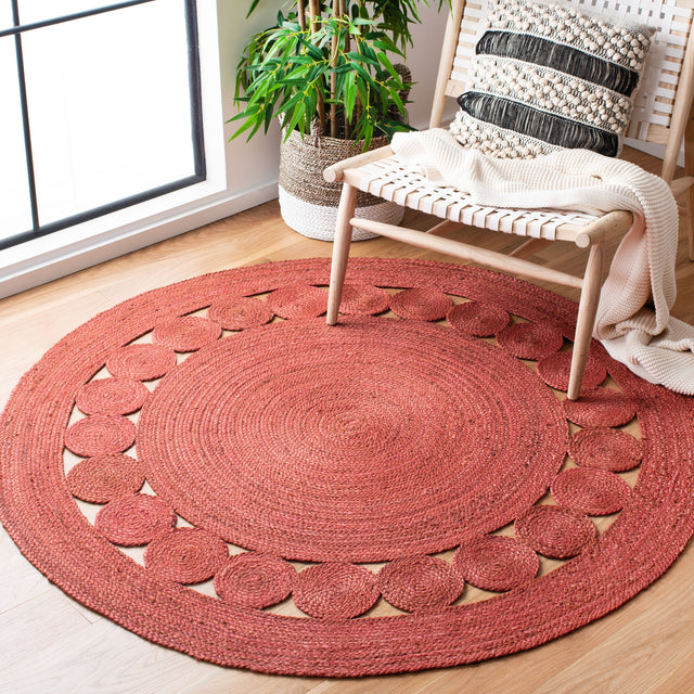 Safavieh Natural Fiber Nf364P Rust Rugs.