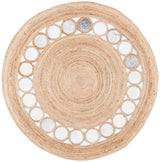 Safavieh Natural Fiber Nf370F Beige/Grey Rugs.