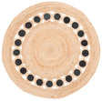 Safavieh Natural Fiber Nf370Z Beige/Black Rugs.