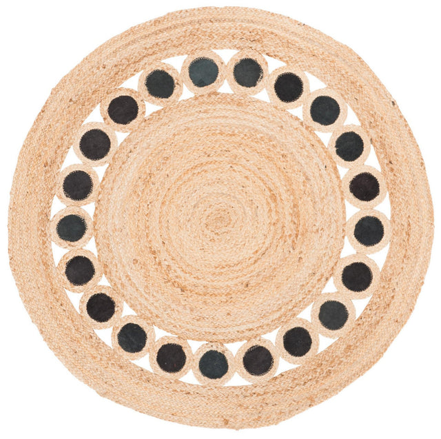 Safavieh Natural Fiber Nf370Z Beige/Black Rugs.