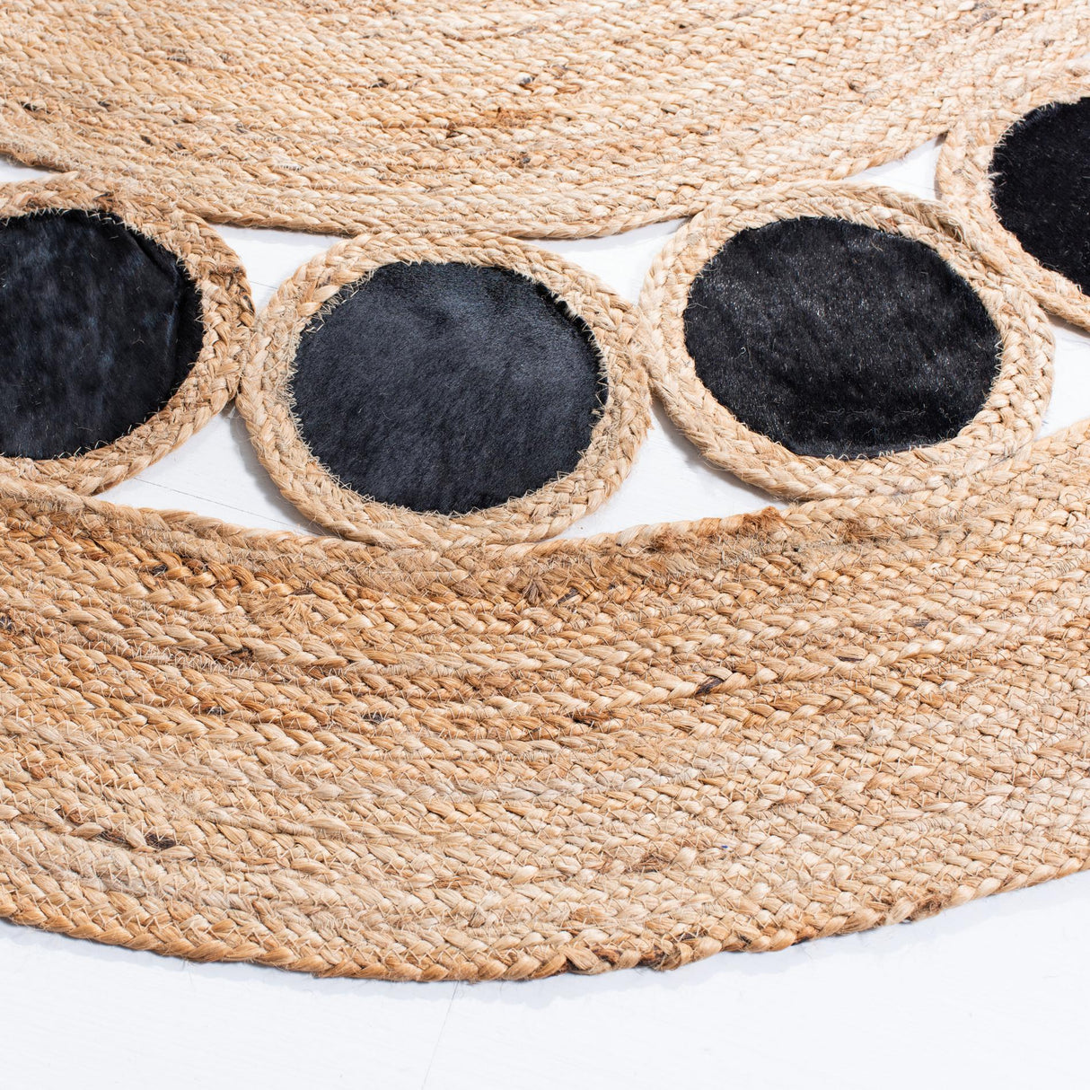 Safavieh Natural Fiber Nf370Z Beige/Black Rugs.