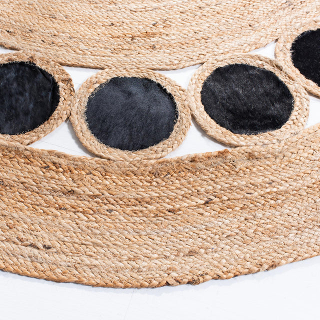 Safavieh Natural Fiber Nf370Z Beige/Black Rugs.