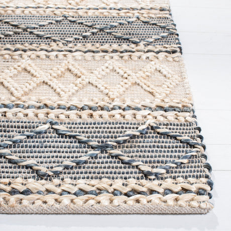 Safavieh Natural Fiber Nf375A Natural/Grey Rug.