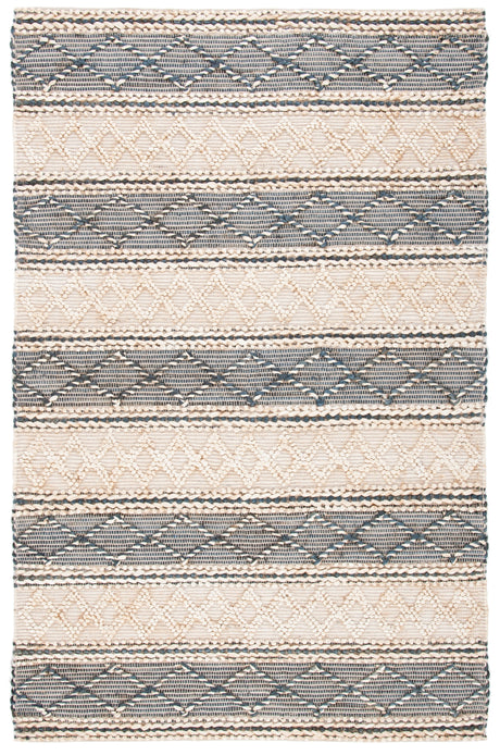 Safavieh Natural Fiber Nf375A Natural/Grey Rug.