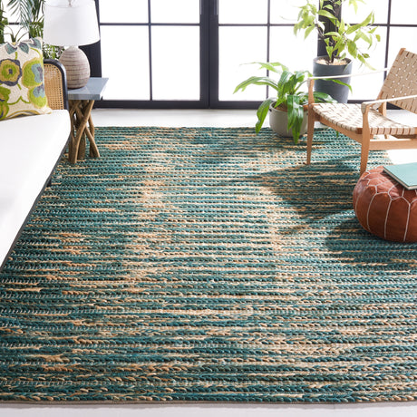Safavieh Natural Fiber Nf376Y Dark Green/Natural Rug.