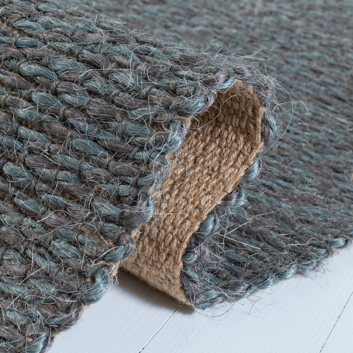 Safavieh Natural Fiber Nf448B Teal Rugs.