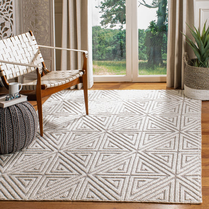 Safavieh Natural Fiber Nf556F Grey/Ivory Area Rug