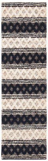 Safavieh Natural Fiber Nf568Z Black/Ivory Rugs.