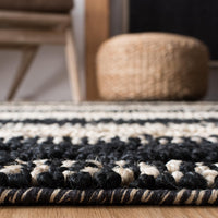 Safavieh Natural Fiber Nf568Z Black/Ivory Area Rug