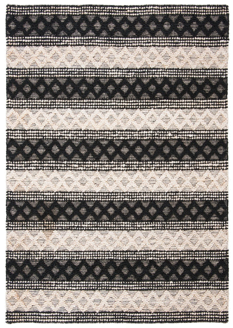 Safavieh Natural Fiber Nf568Z Black/Ivory Area Rug