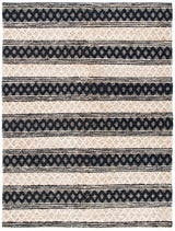 Safavieh Natural Fiber Nf568Z Black/Ivory Rugs.