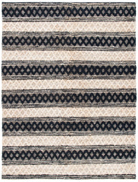 Safavieh Natural Fiber Nf568Z Black/Ivory Area Rug