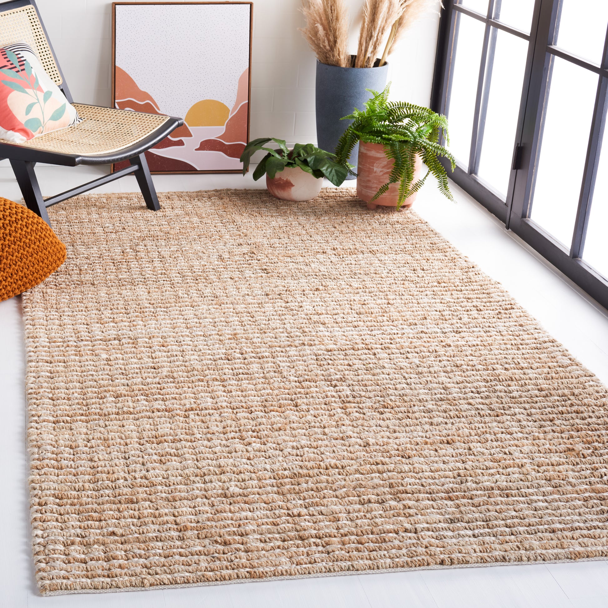 Safavieh Natural Fiber Nf750B Natural/Ivory Area Rug