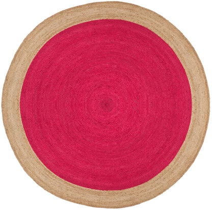 Safavieh Natural Fiber Nf801C Fuchsia/Natural Area Rug