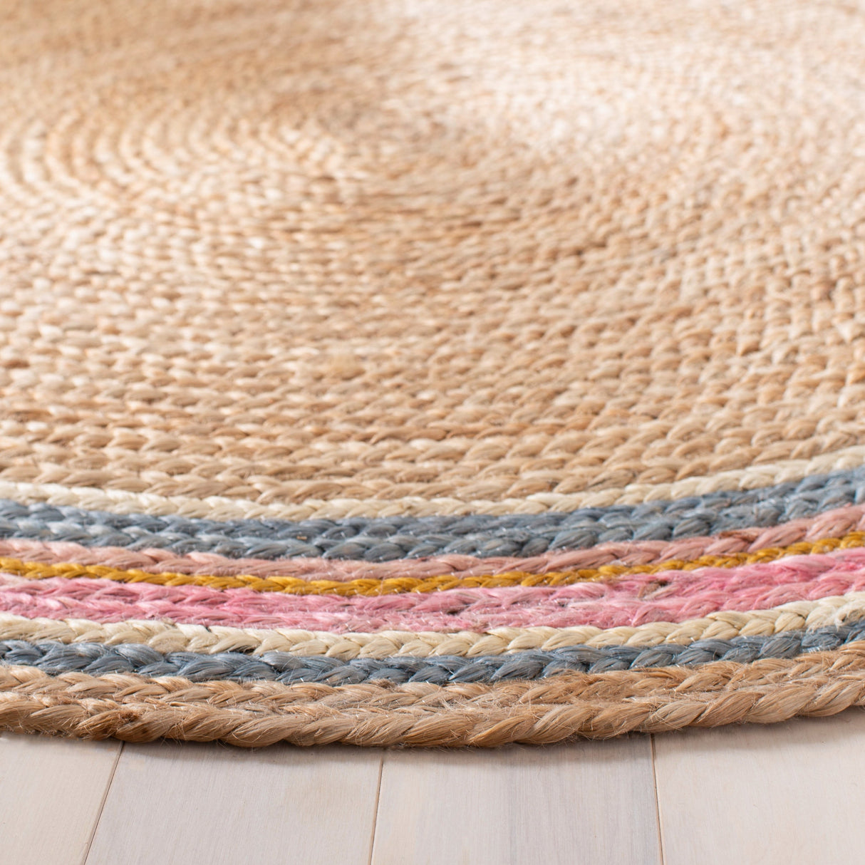Safavieh Natural Fiber Nf806R Fuchsia/Beige Rugs.
