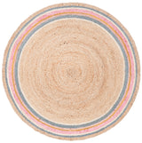 Safavieh Natural Fiber Nf806R Fuchsia/Beige Rugs.