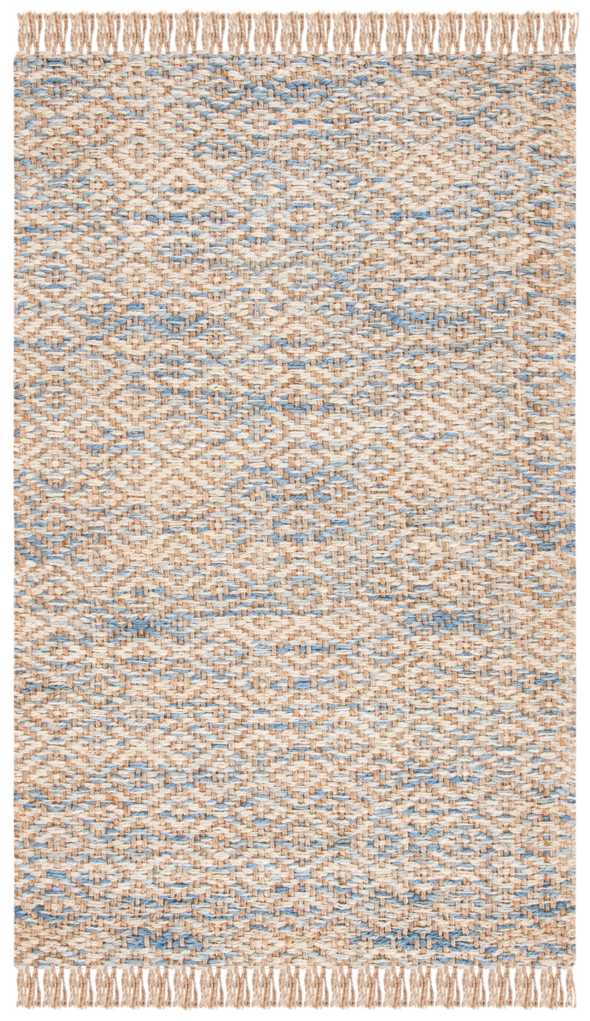 Safavieh Natural Fiber Nf822A Natural/Blue Area Rug