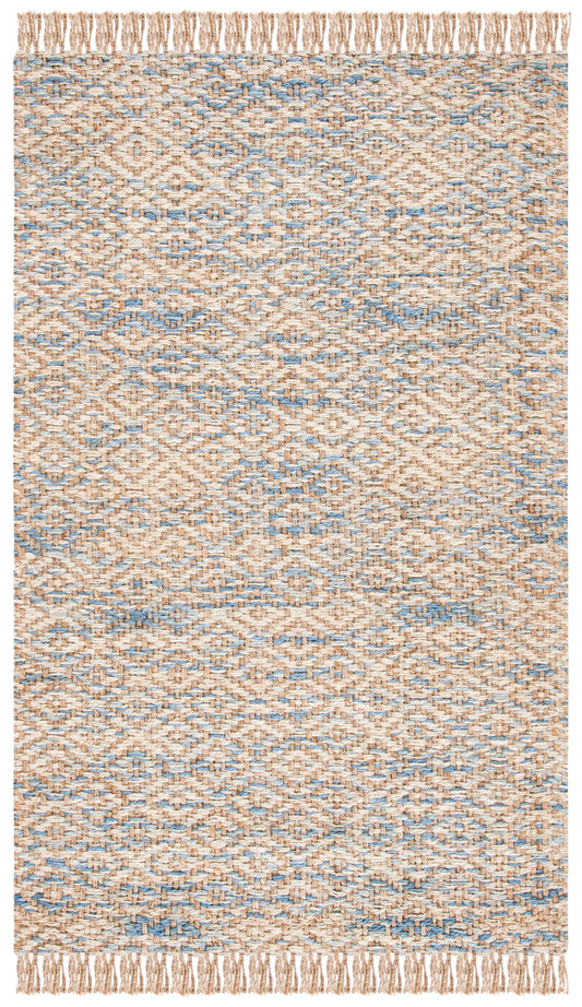 Safavieh Natural Fiber Nf822A Natural/Blue Area Rug