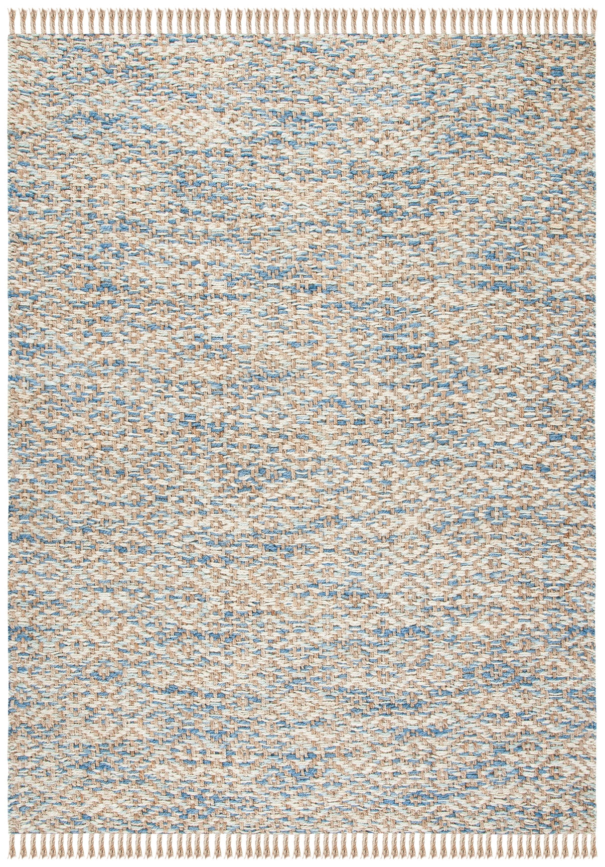 Safavieh Natural Fiber Nf822A Natural/Blue Rugs.