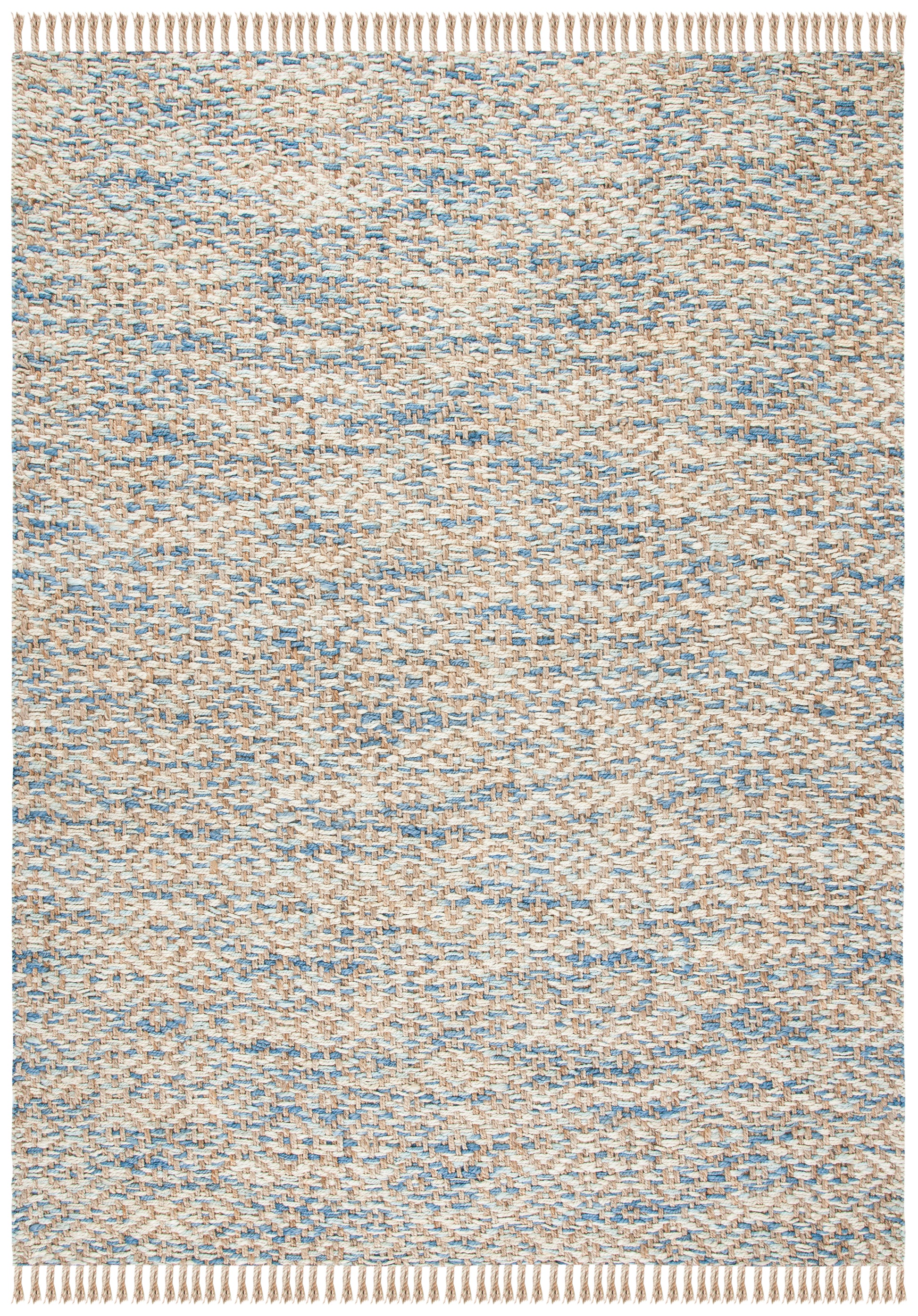 Safavieh Natural Fiber Nf822A Natural/Blue Area Rug