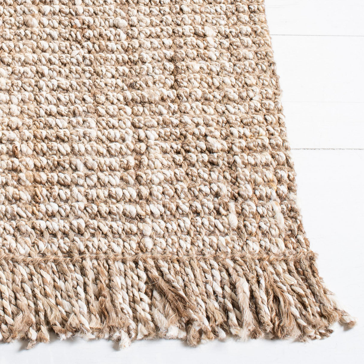 Safavieh Natural Fiber Nf825F Grey/Beige Rug.