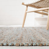 Safavieh Natural Fiber Nf827A Natural/Teal Rugs.