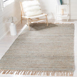 Safavieh Natural Fiber Nf827A Natural/Teal Rugs.