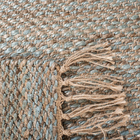 Safavieh Natural Fiber Nf827A Natural/Teal Area Rug