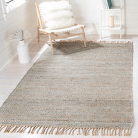 Safavieh Natural Fiber Nf827A Natural/Teal Area Rug