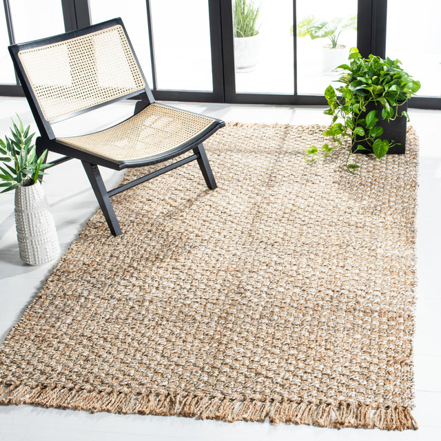 Safavieh Natural Fiber Nf868B Natural/Grey Rug.