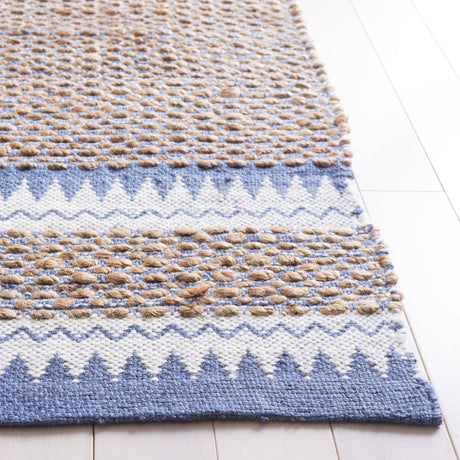 Safavieh Natural Fiber Nf874M Natural/Blue Rug.