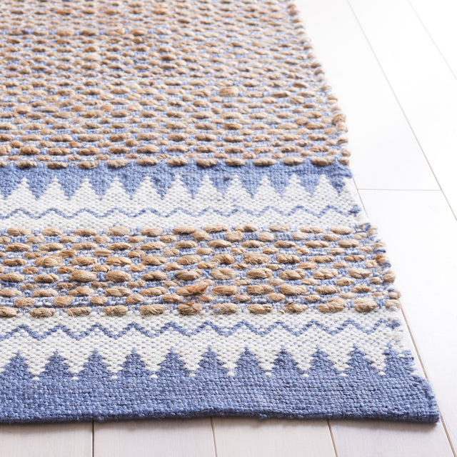 Safavieh Natural Fiber Nf874M Natural/Blue Rug.