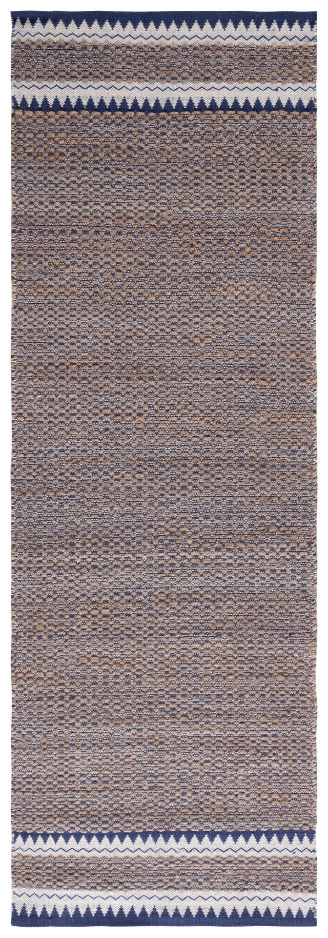 Safavieh Natural Fiber Nf874N Natural/Navy Rug.