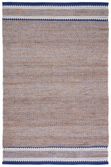 Safavieh Natural Fiber Nf874N Natural/Navy Rug.