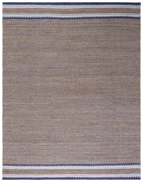 Safavieh Natural Fiber Nf874N Natural/Navy Rug.