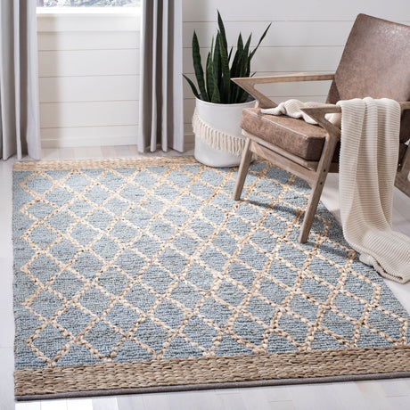 Safavieh Natural Fiber Nf951L Light Blue Rugs.