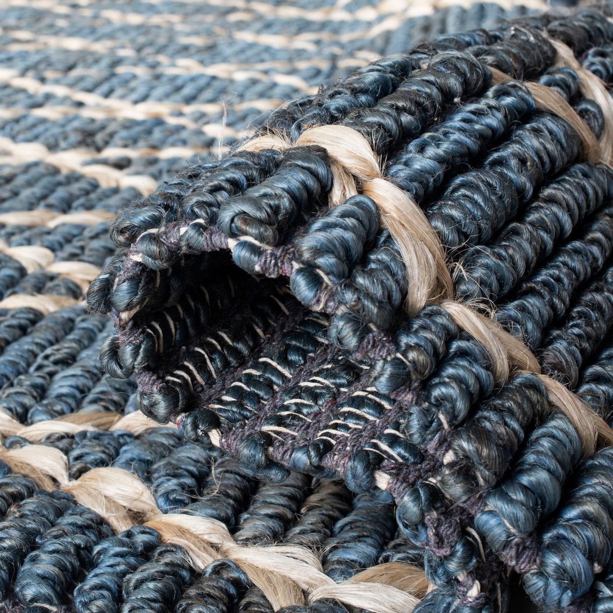Safavieh Natural Fiber Nf951M Blue Rug.
